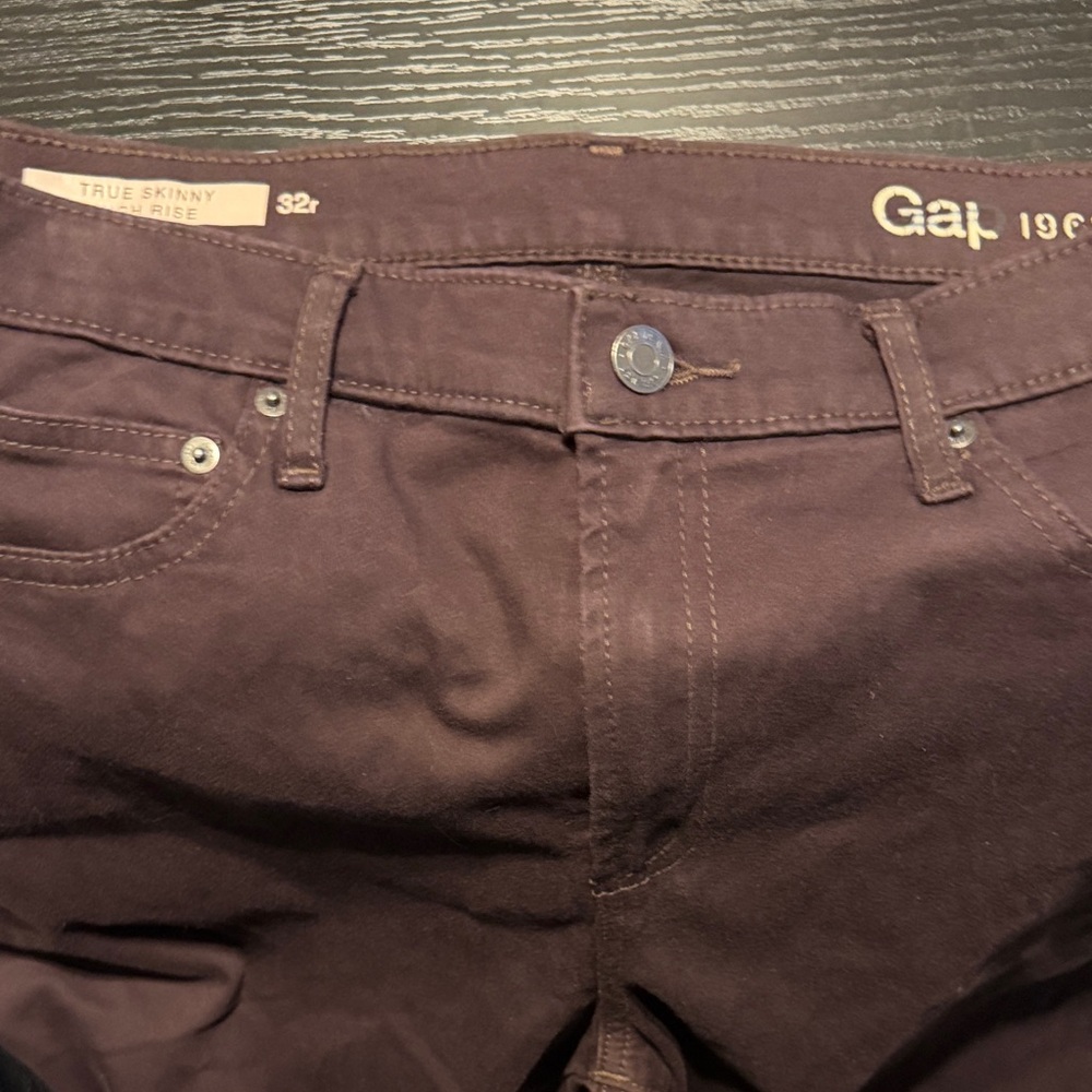 GAP Men's True Skinny Low Rise Jeans - Deep Brown